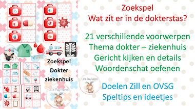Lesmateriaal Wat zit er verstopt in de dokterstas? van auteur Little Play Friends slide 4