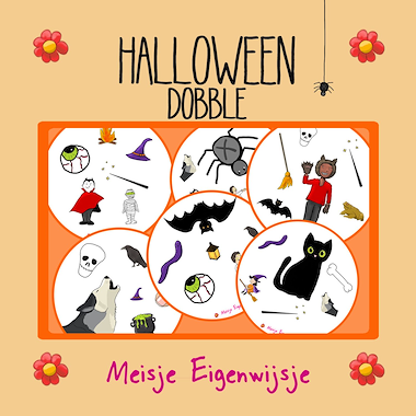 Lesmateriaal Halloween - Matching 32 kaarten van auteur Meisje Eigenwijsje