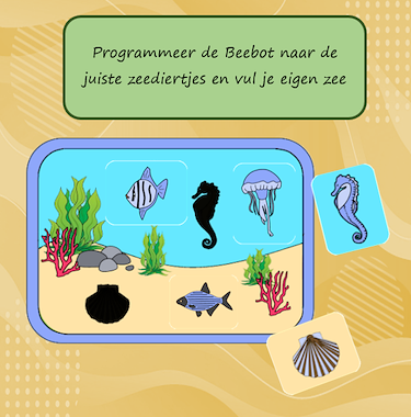 Lesmateriaal Beebotspel Diep in de zee van auteur Jabbedabbedoe slide 4