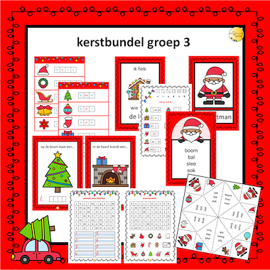 Lesmateriaal Kerstbundel groep 3 van auteur JufJoyceKuenen