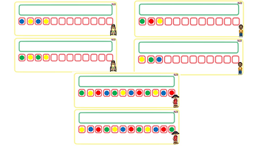 Lesmateriaal Patronen na leggen en verder zetten van auteur Little Play Friends slide 3