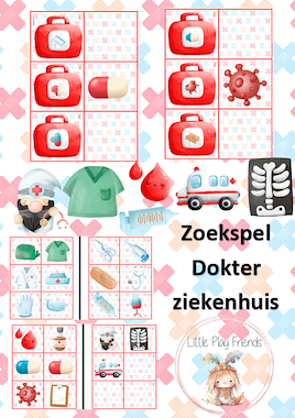 Lesmateriaal Wat zit er verstopt in de dokterstas? van auteur Little Play Friends