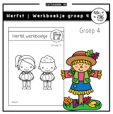 Lesmateriaal Herfst | Werkboekje groep 4 van auteur Juf Shanna slide 1