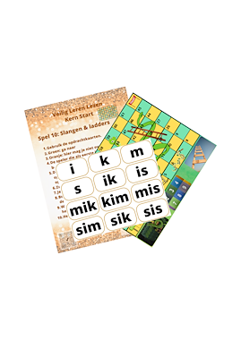 Lesmateriaal VLL - kern start - slangen & ladders van auteur Peggy Van Rompaey