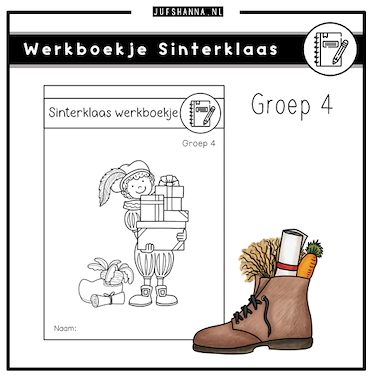 Lesmateriaal Thema Sinterklaas | Werkboekje groep 4 van auteur Juf Shanna