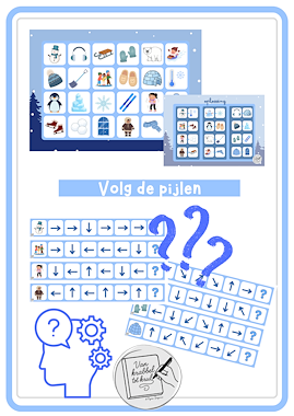 Lesmateriaal Volg de pijlen in de winter van auteur Van krabbel tot krul