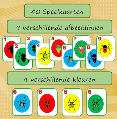Lesmateriaal Spinnen UNO van auteur Jabbedabbedoe slide 2