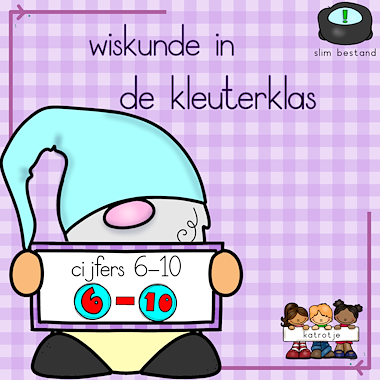 Lesmateriaal wiskunde in de kleuterklas cijfers 6-10 van auteur katrotje