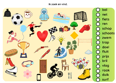 Lesmateriaal Pakket Sport (herbruikbaar) van auteur Kleuterjuf Monique slide 1