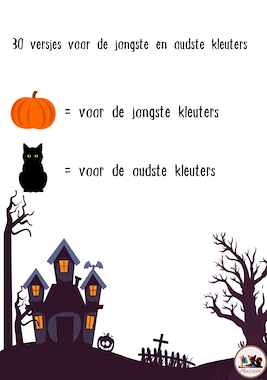 Lesmateriaal Halloweenversjes voor de jongste en oudste kleuters 👻 van auteur FilouFinds slide 2