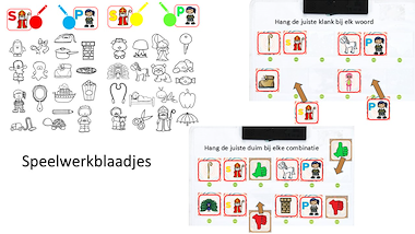 Lesmateriaal sprekende muur: sint - beginklank van auteur Little Play Friends slide 4