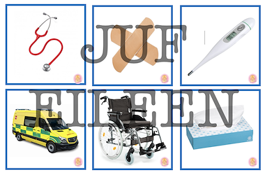 Lesmateriaal Thema ziek zijn sprekende muur/ memorie kaartjes van auteur juf Eileen