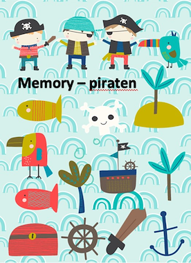 Lesmateriaal Memory - piraten van auteur Little Play Friends