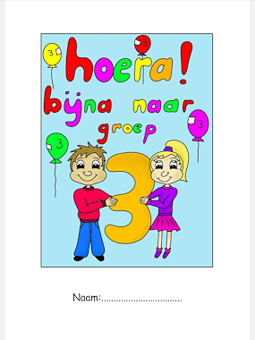Lesmateriaal Werkboekje hoera bijna naar groep 3! van auteur Juf Monique