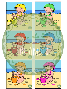 Lesmateriaal Kleurenspel Anna - 'zomer' van auteur juf_Amber slide 2