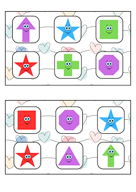 Lesmateriaal bingo thema vormen en kleuren van auteur Kleuterjuf_Daphne slide 2