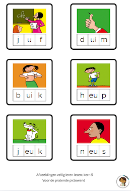 Lesmateriaal VLL kern 5 - afbeeldingen voor de praatmuur van auteur Chiara Suetens