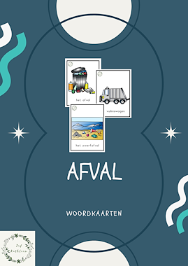 Lesmateriaal Woordkaarten Afval van auteur Juf Kathleen G