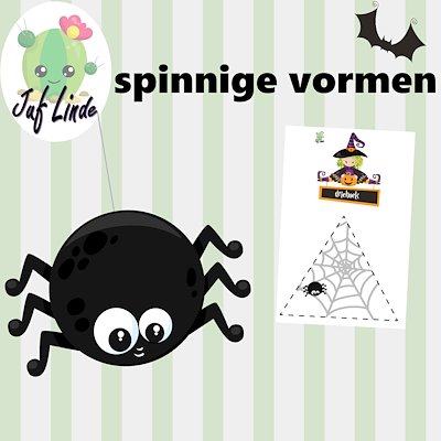 Lesmateriaal spinnige vormen van auteur juf Linde