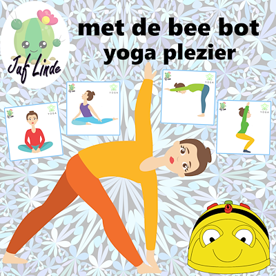 Lesmateriaal 30 yogakaarten voor de Bee bot van auteur juf Linde
