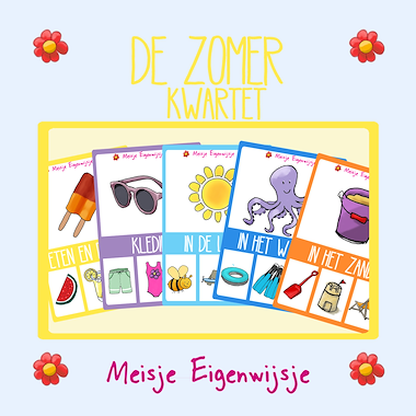 Lesmateriaal De zomer - Kwartet van auteur Meisje Eigenwijsje
