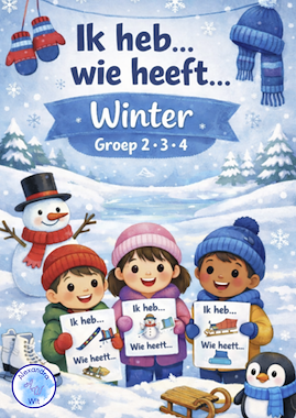 Lesmateriaal Ik heb...Wie heeft... (winter editie) groep 2-3-4 van auteur Alexandra Wit