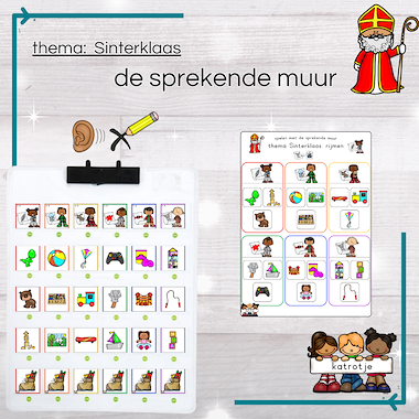 Lesmateriaal Sprekende muur Sinterklaas van auteur katrotje