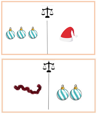 Lesmateriaal Kerst weegkaarten  van auteur JufTine
