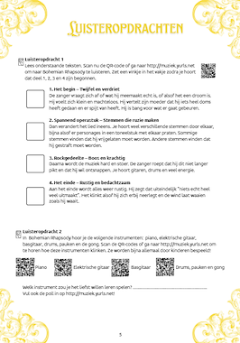Lesmateriaal Bohemian Rhapsody Werkboekje van auteur Yurls slide 4