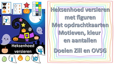 Lesmateriaal heksenhoed versieren van auteur Little Play Friends