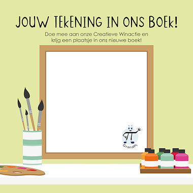 Lesmateriaal Winactie - Jouw tekening in ons boek van auteur GrandPi slide 1