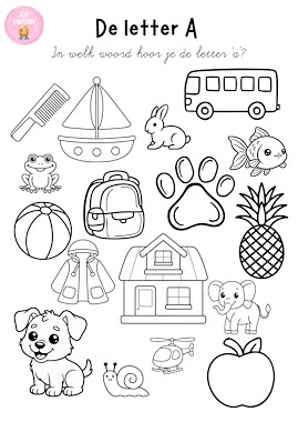 Lesmateriaal Taal: Waar hoor ik de letter? van auteur Juf Gwenn slide 2