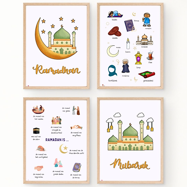 Lesmateriaal Posters en slingers thema ramadan van auteur Logopedie Ideetjes slide 3