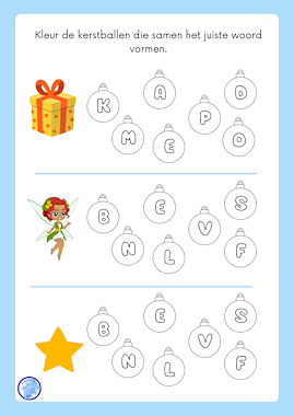Lesmateriaal Kerstplezier: Rekenen, taal en kleuren van auteur Alexandra Wit slide 3