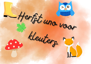 Lesmateriaal Kaartenspel herfst voor kleuters van auteur Juf Tessa