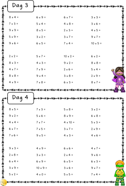 Lesmateriaal Tafeltjes superhelden bundel van auteur JufJoyceKuenen slide 3