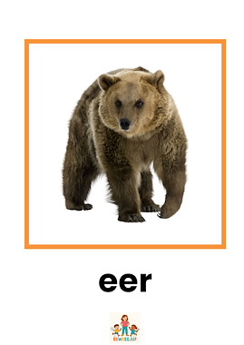 Lesmateriaal  bewegend leren met eer, oor, eur  van auteur de beweegjuf slide 3