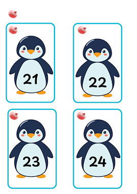 Lesmateriaal Tellen en bewegen op de Zuidpool van auteur Creations by Astrid slide 1