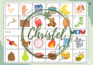 Lesmateriaal Mini loco rijmen van auteur juf Christel13 slide 4