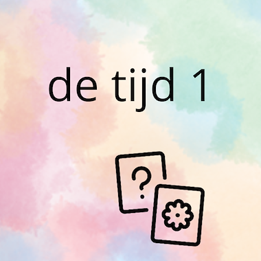Lesmateriaal AN - de tijd (deel 1) - spel 7: memory van auteur Peggy Van Rompaey
