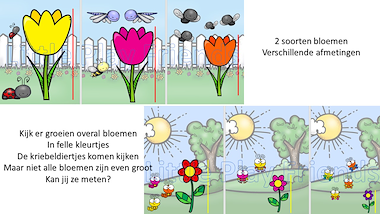 Lesmateriaal Bloemen meten met duploblokken van auteur Little Play Friends slide 2