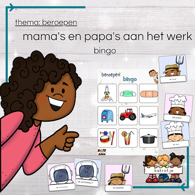 Mama's en papa's aan het werk (beroepen bingo)