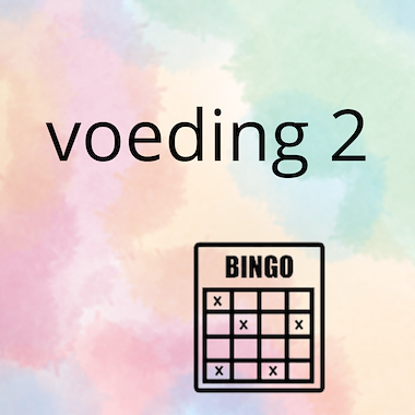 Lesmateriaal AN - de voeding (deel 2) - spel 8: bingo van auteur Peggy Van Rompaey