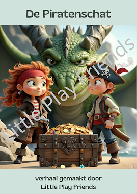 Lesmateriaal Verhaal - de piratenschat van auteur Little Play Friends slide 2