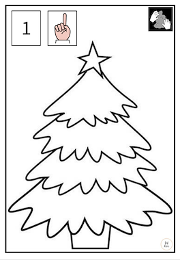 Lesmateriaal Kleikaarten - Klei de ballen in de kerstboom van auteur Juf Rani