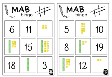 Lesmateriaal Getallenbingo tot 20 - MAB-materiaal van auteur LeerLaLand
