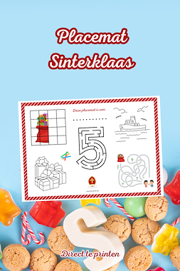 Lesmateriaal Placemat Sinterklaas van auteur Thuisfuif slide 1