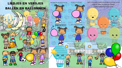Lesmateriaal ballen en ballonnen: liedjes en speelversjes van auteur Little Play Friends