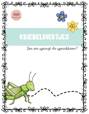 Lesmateriaal Hoe ver kan de sprinkhaan springen? van auteur MiaenCo slide 4