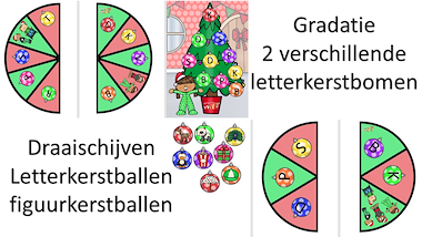 Lesmateriaal de letterkerstboom - letterspel van auteur Little Play Friends slide 3